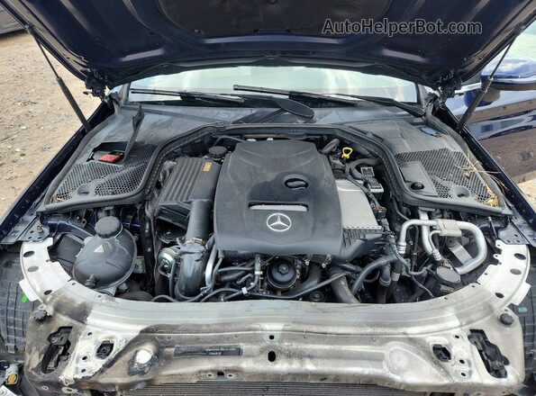 WDDWK4JBXHF494863 2017 MERCEDES-BENZ C Blue Rear interior view