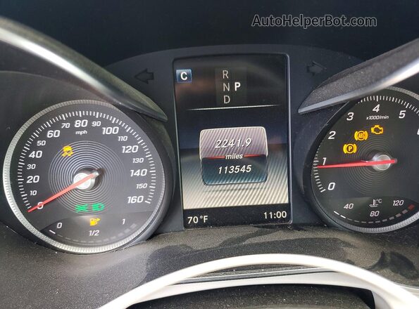 WDDWK4JBXHF585471 2017 MERCEDES-BENZ C White Սարքավորումների վահանակի տեսք