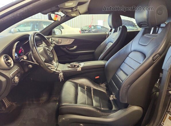 WDDWK4KB6JF657657 2018 MERCEDES-BENZ C Black Widok wnętrza z przodu