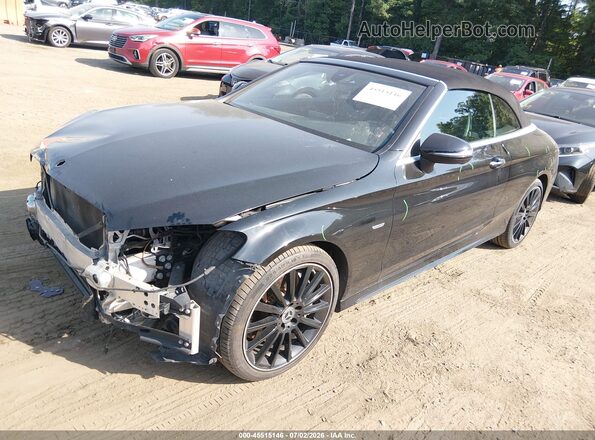 WDDWK4KB6JF665631 2018 MERCEDES-BENZ C-CLASS Черный Передняя левая четверть