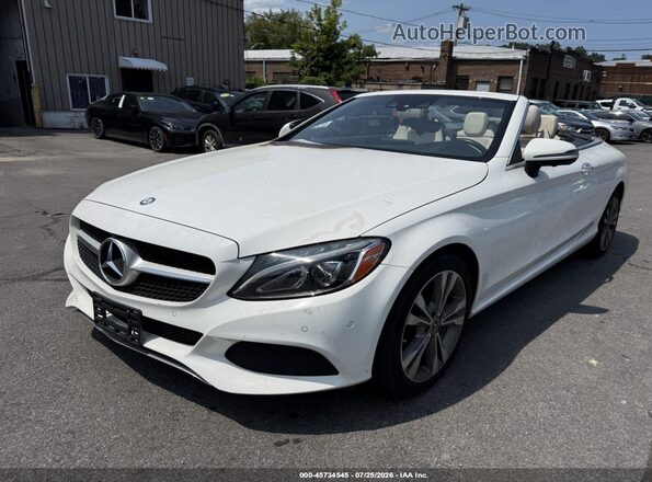 WDDWK4KB7HF506529 2017 MERCEDES-BENZ C-CLASS White Vista tres cuartos delantera izquierda