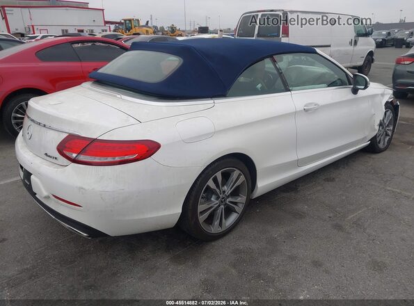 WDDWK4KB9JF700596 2018 MERCEDES-BENZ C-CLASS White უკანა მარჯვენა