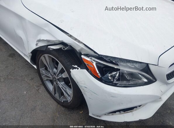 WDDWK4KB9JF700596 2018 MERCEDES-BENZ C-CLASS White უკანა სალონის ხედი