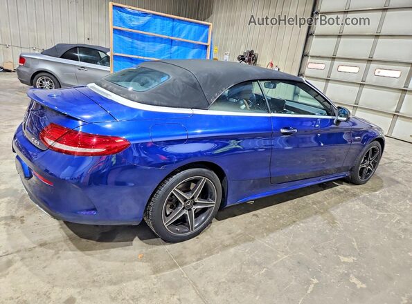 WDDWK6EB7HF570755 2017 MERCEDES-BENZ C Blue Задня права чверть