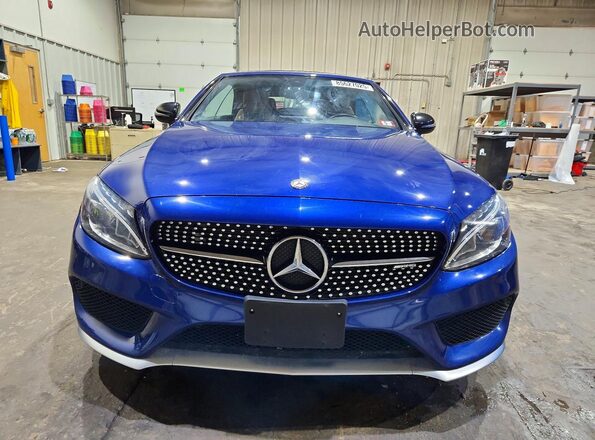 WDDWK6EB7HF570755 2017 MERCEDES-BENZ C Blue Вид спереду