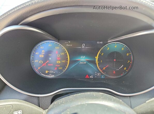WDDWK8DB9LF943963 2020 MERCEDES-BENZ C Silver ხელსაწყოთა პანელის ხედი