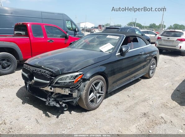 WDDWK8EB0KF786224 2019 MERCEDES-BENZ C-CLASS Black წინა მარცხენა ხედი სამი მეოთხედიდან