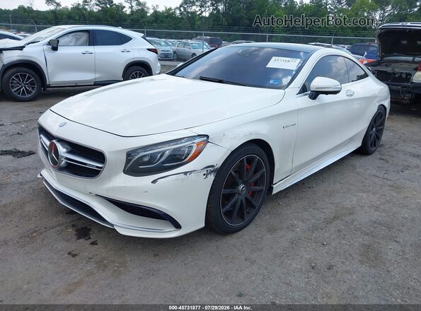 WDDXJ7JB1GA016982 2016 MERCEDES-BENZ AMG S 63 White Передня ліва чверть