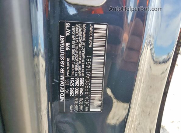 WDDXJ8FB2GA014561 2016 MERCEDES-BENZ S Black Вид підкапотного простору