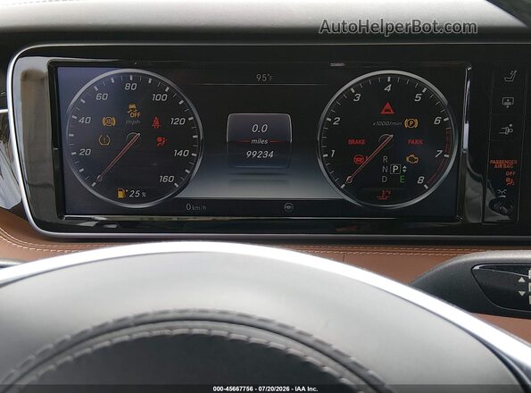 WDDXJ8FBXGA013237 2016 MERCEDES-BENZ S-CLASS Белый Вид задних сидений
