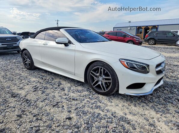 WDDXK8CB9HA024703 2017 MERCEDES-BENZ S Белый Передняя правая четверть