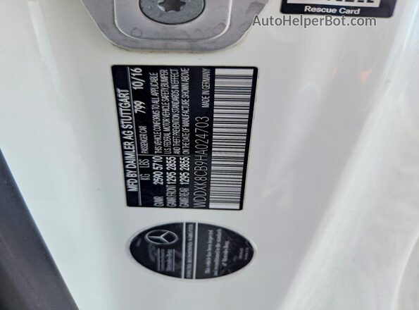WDDXK8CB9HA024703 2017 MERCEDES-BENZ S Белый Вид подкапотного пространства