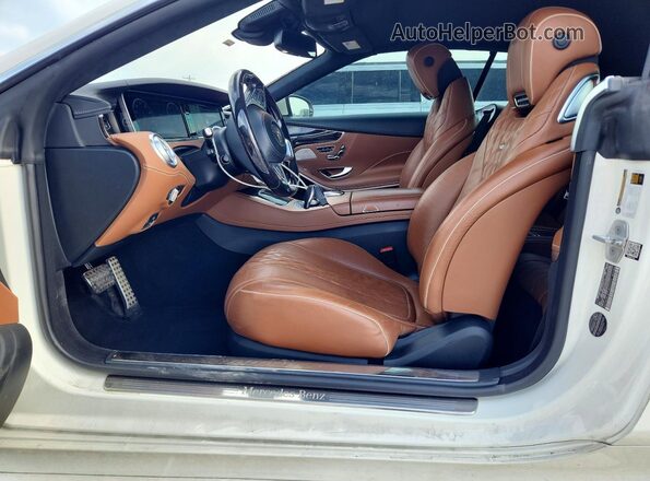 WDDXK8CB9HA024703 2017 MERCEDES-BENZ S Белый Вид салона спереди