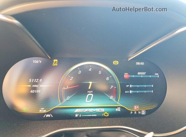 WDDYK8AA2LA025019 2020 MERCEDES-BENZ AMG Gold ხელსაწყოთა პანელის ხედი