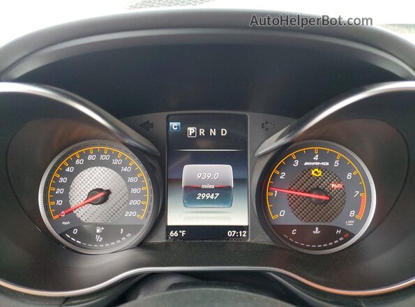 WDDYK8AA3JA015385 2018 MERCEDES-BENZ AMG Black ხელსაწყოთა პანელის ხედი