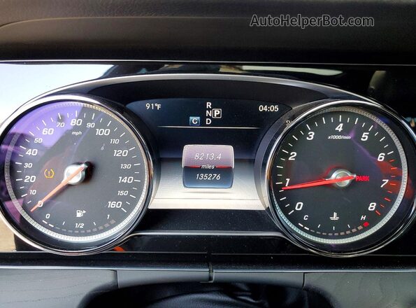 WDDZF4JB0HA027448 2017 MERCEDES-BENZ E Charcoal Вид щитка приладів