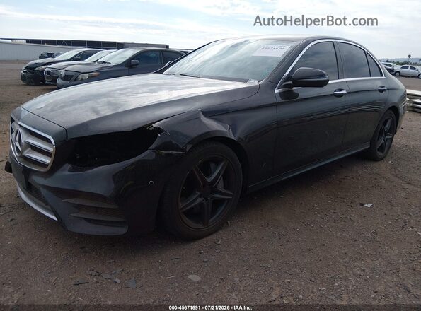 WDDZF4JB0HA040216 2017 MERCEDES-BENZ E-CLASS Черный Передняя левая четверть