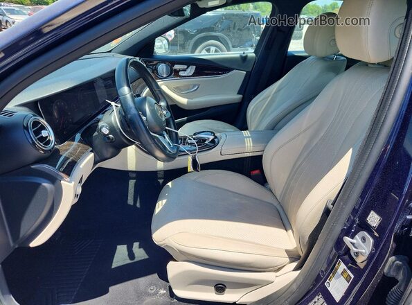 WDDZF4JB0KA562142 2019 MERCEDES-BENZ E Blue Սալոնի դիմացի տեսք