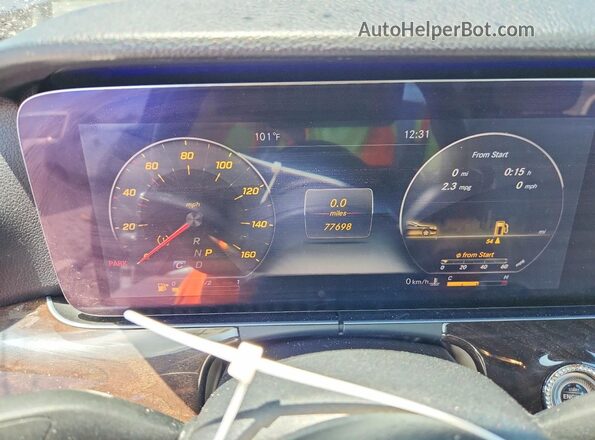 WDDZF4JB0KA562142 2019 MERCEDES-BENZ E Blue Սարքավորումների վահանակի տեսք