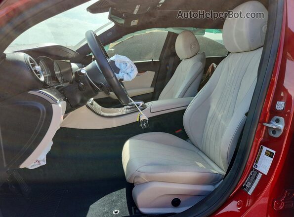 WDDZF4JB0KA643027 2019 MERCEDES-BENZ E Red Вид салону спереду