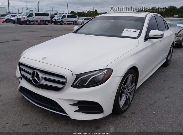 WDDZF4JB1HA079316 2017 MERCEDES-BENZ E-CLASS Белый Передняя левая четверть