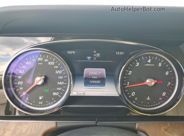 WDDZF4JB1HA204766 2017 MERCEDES-BENZ E White Instrument cluster view