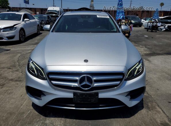 WDDZF4JB1JA446267 2018 MERCEDES-BENZ E Silver Front view