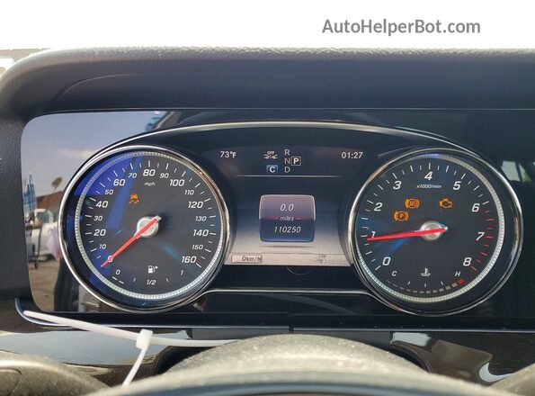 WDDZF4JB1JA446267 2018 MERCEDES-BENZ E Silver Instrument cluster view