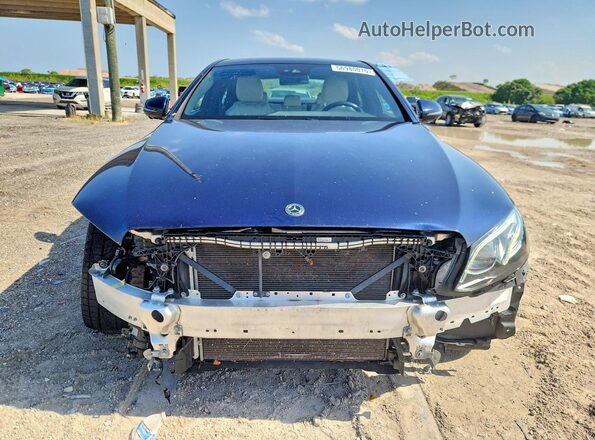 WDDZF4JB1KA506680 2019 MERCEDES-BENZ E Blue Front view