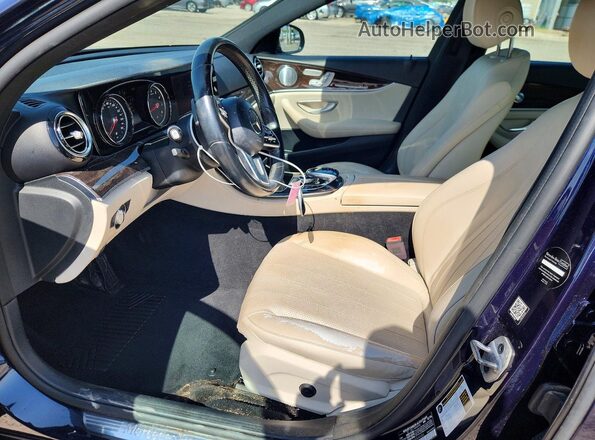 WDDZF4JB1KA506680 2019 MERCEDES-BENZ E Blue Front interior view