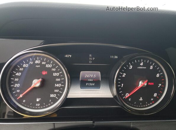 WDDZF4JB2HA174936 2017 MERCEDES-BENZ E White Vista del cuadro de instrumentos