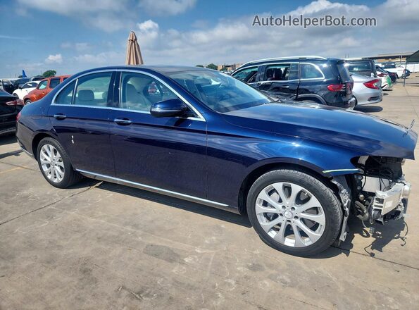 WDDZF4JB3HA084078 2017 MERCEDES-BENZ E Blue Front right
