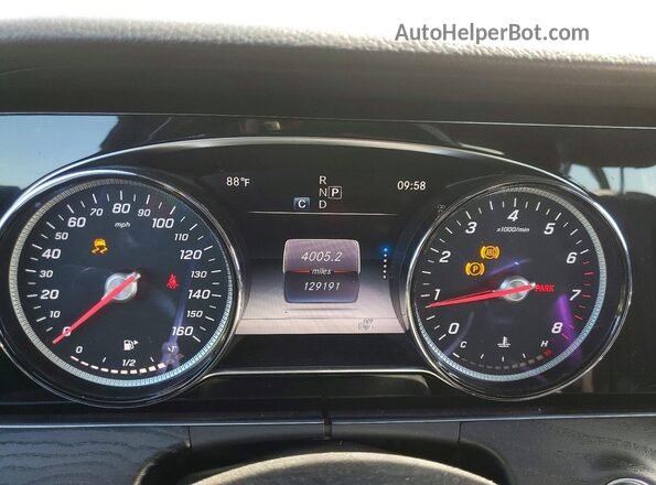 WDDZF4JB3JA387058 2018 MERCEDES-BENZ E Gray Widok zestawu wskaźników