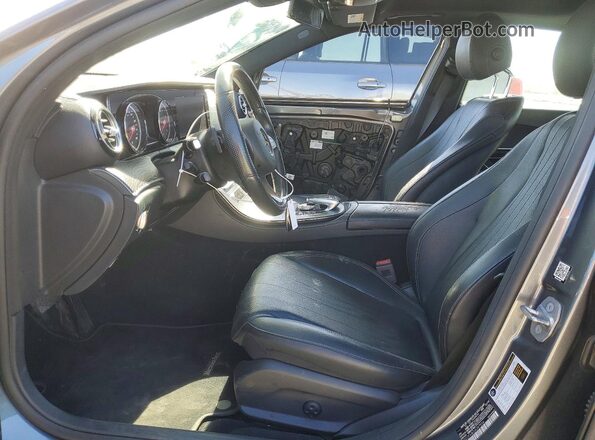 WDDZF4JB3JA387058 2018 MERCEDES-BENZ E Gray Widok wnętrza z przodu