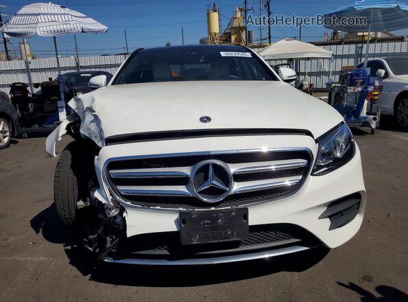 WDDZF4JB3JA476337 2018 MERCEDES-BENZ E White Front view