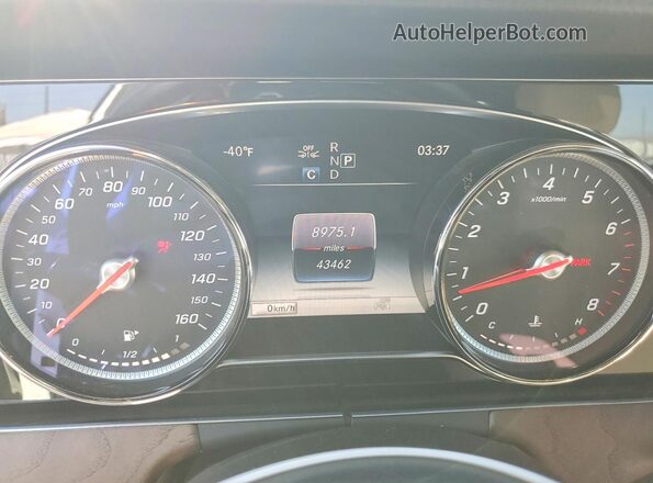 WDDZF4JB3JA476337 2018 MERCEDES-BENZ E White Instrument cluster view