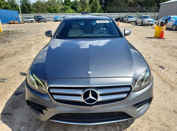 WDDZF4JB4HA078497 2017 MERCEDES-BENZ E Gray Front view