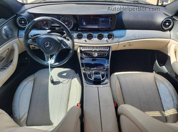 WDDZF4JB4HA078497 2017 MERCEDES-BENZ E Gray Dashboard view