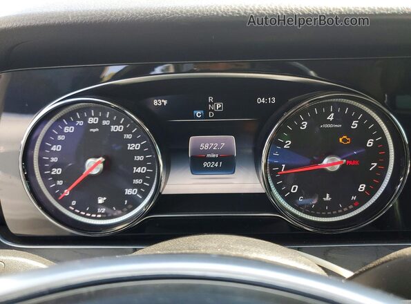 WDDZF4JB4HA094389 2017 MERCEDES-BENZ E Белый Вид щитка приборов