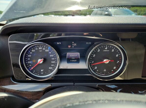 WDDZF4JB4HA192564 2017 MERCEDES-BENZ E Black ხელსაწყოთა პანელის ხედი