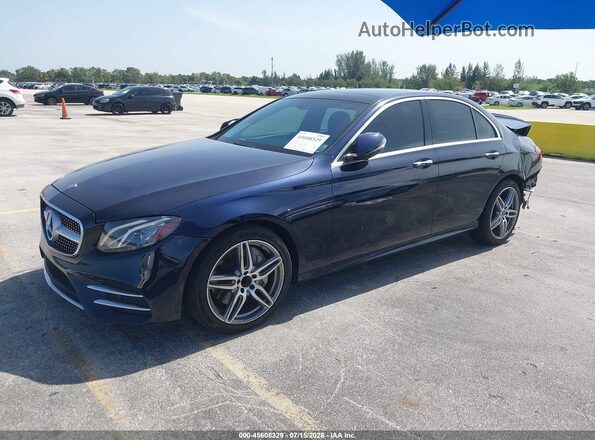 WDDZF4JB4HA243478 2017 MERCEDES-BENZ E-CLASS Синий Передняя левая четверть