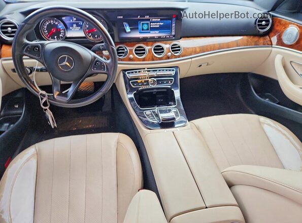 WDDZF4JB4JA358989 2018 MERCEDES-BENZ E Blue Dashboard view