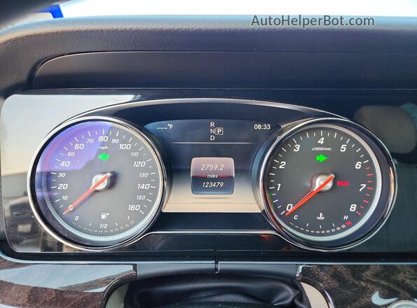 WDDZF4JB4KA616879 2019 MERCEDES-BENZ E White Vista del cuadro de instrumentos