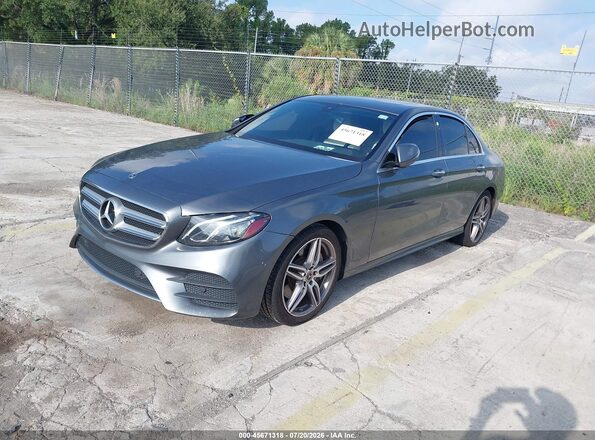 WDDZF4JB5JA328092 2018 MERCEDES-BENZ E-CLASS Gray Vista tres cuartos delantera izquierda