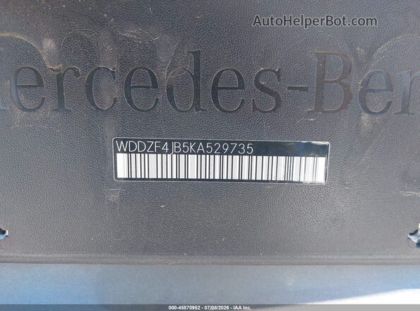 WDDZF4JB5KA529735 2019 MERCEDES-BENZ E-CLASS Серый Вид подкапотного пространства