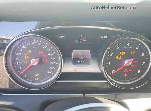 WDDZF4JB5KA627342 2019 MERCEDES-BENZ E White Vista del cuadro de instrumentos