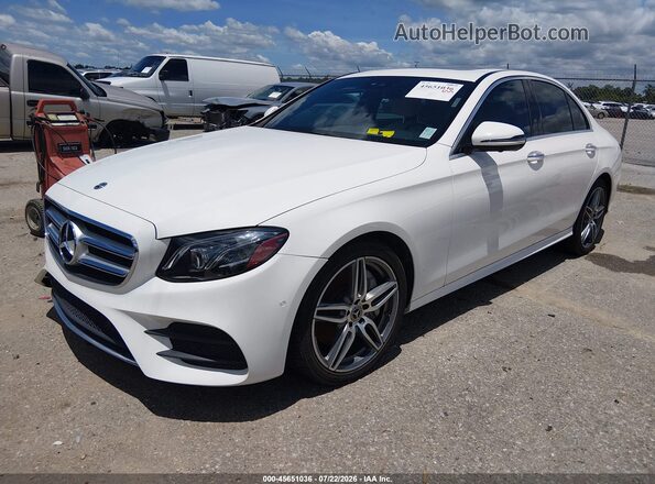 WDDZF4JB6KA622988 2019 MERCEDES-BENZ E-CLASS White Առջևի ձախ երեք քառորդ տեսարան