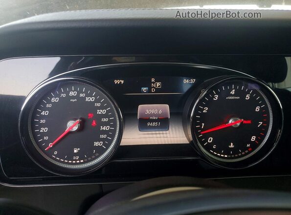 WDDZF4JB7HA175032 2017 MERCEDES-BENZ E Black Вид щитка приладів