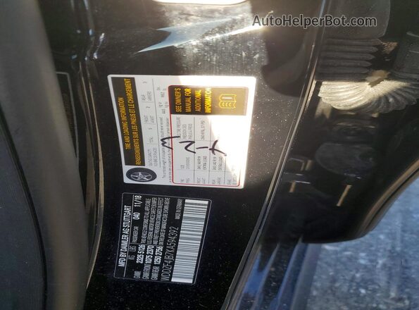 WDDZF4JB7KA594392 2019 MERCEDES-BENZ E Black Вид наклейки з VIN-кодом