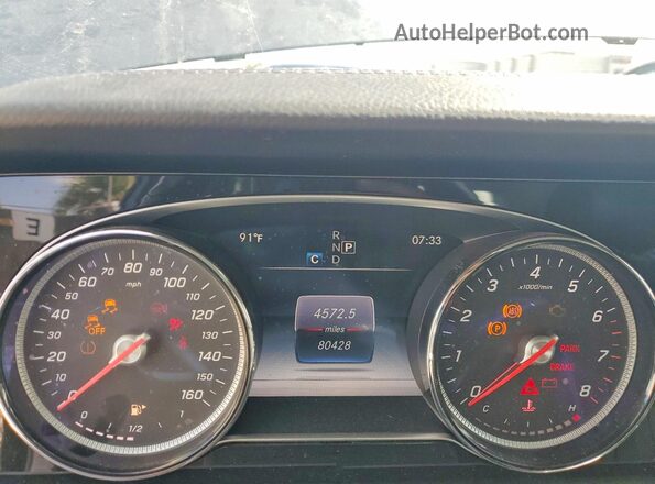 WDDZF4JB8HA067535 2017 MERCEDES-BENZ E Gray Vista del cuadro de instrumentos
